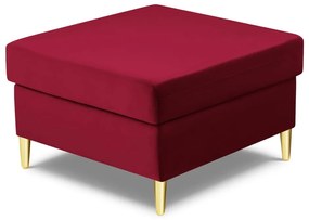 Červená zamatová podnožka Kyoto – Cosmopolitan Design