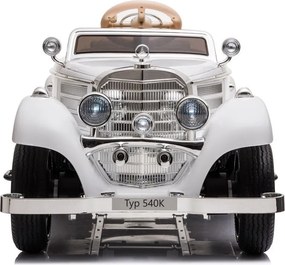 LEAN CARS Elektrické autíčko Mercedes 540K Premium LED MP3 biele