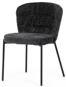Autronic BONTEC Jedálenská stolička, sivá, látka bouclé, CT-W1077 GREY2 Farba: Šedá