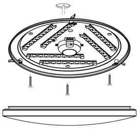Eglo 97873 - LED Stropné svietidlo FRANIA LED/33,5W/230V