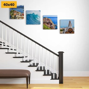 Set obrazov vôňa morskej krajiny - 4x 60x60