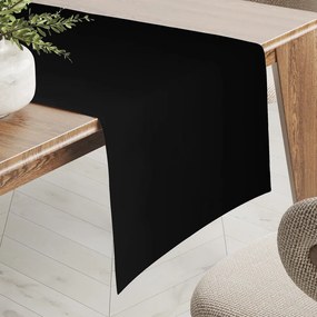 Biante Teflónový behúň na stôl TF-108 Čierny bez vzoru 45x120 cm