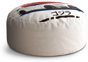 Sablio Taburet Circle Nissan GTR 35 Japonské slnko: 40x50 cm