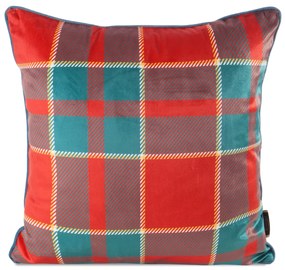 VIANOČNÁ DEKORAČNÁ OBLIEČKA NA VANKÚŠ MERRY 45X45 CM VZOROVANÁ