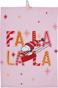 PEANUTS Utierka "FaLaLaLa" - sv. ružová