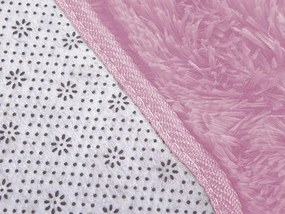 TZ Ružový obdĺžnikový shaggy koberec Lana Rozmer: 130x190