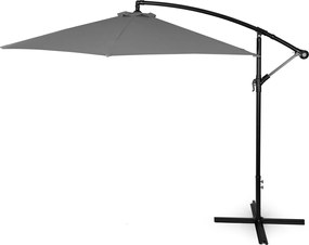 Záhradný slnečník PADDLES s bočnou nohou 300 cm sivý