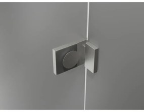 Mexen Lunar Duo, výklopný sprchový kút 120 x 120 cm, 8mm číre sklo, oceľový profil, 834-120L-120P-97-00