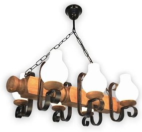 Brilagi - Luster na reťazi RUSTIC 6xE14/40W/230V buk