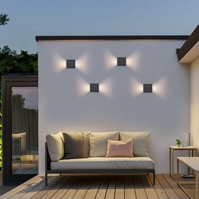 Brilagi -LED Vonkajšie nástenné svietidlo DOUBLERAY LINE LED/6W/230V antracit IP54