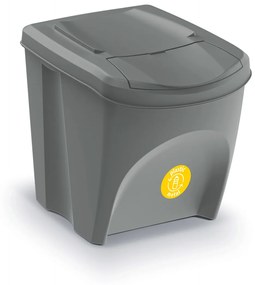 Odpadkový kôš na triedený odpad (4 ks) IKWB25S4 25 l - sivý kameň