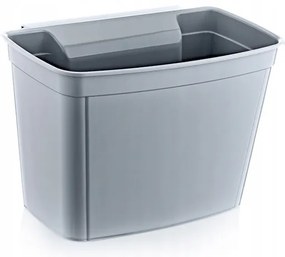 Závesný odpadkový kôš na kuchynské dvierka, 4l - sivý/biely/zelený Farba: zelená