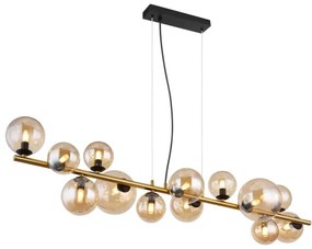 Globo 56135-13H - LED luster na lankách RIHA 13xG9/3,5W/230V mosadz