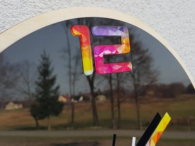 Nástenné hodiny Etno čierne