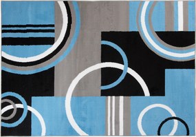 TA Koberec Z897A BLUE MAYA PP EYM Čierny Obdĺžnikový Rozmer: 120x170 cm