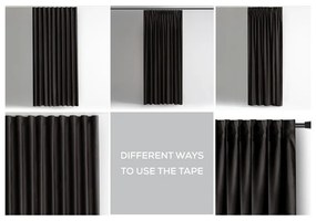 Čierny zamatový dimout záves 140x270 cm – Restilo