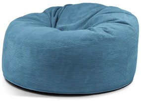 Modrý menčestrový sedací vak Om 135 – SLOWDOWN