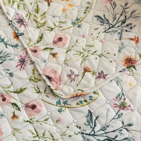 Prehoz na posteľ HERBALIS krémový Rozmer: 170 x 210 cm