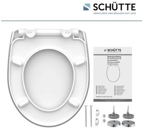 Schütte WC doska so spomaľujúcim mechanizmom (ľadovec)  (100253145)