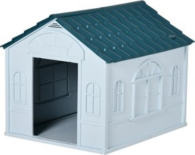 PawHut Biela Exteriérová Psia Bouda pre Malé a Stredné Psy - 65 x 75,7 x 63 cm | Aosom