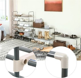 Sconto Regál na topánky LSA10G sivá