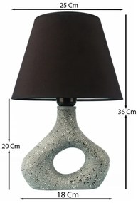 Stolná lampa 1xE27/40W/230V čierna/zelená