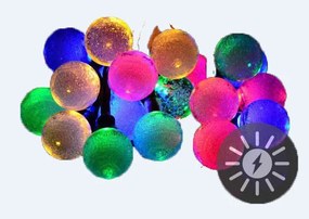 Garthen 36746 Solárna svetelná reťaz 20 LED farebná - blikajúce funkcie