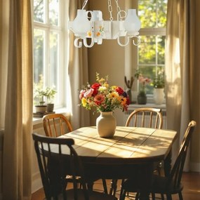 Brilagi - Luster na reťazi QUEEN 3xE14/40W/230V buk/krémová