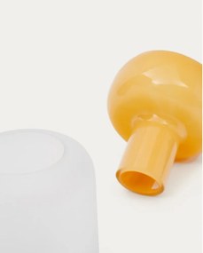 Žltá sklenená váza (výška 30,5 cm) Kelse – Kave Home