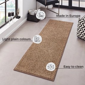 Hnedý behúň Hanse Home Pure, 80 x 300 cm