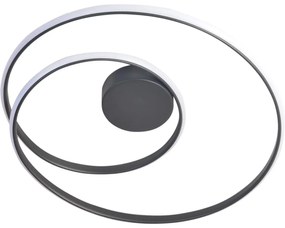 LED Stropné svietidlo ZEFIRA LED/40W/230V 4000K pr. 50 cm antracit