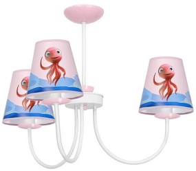 Detský luster na tyči OCTOPUS 3xE14/40W/230V