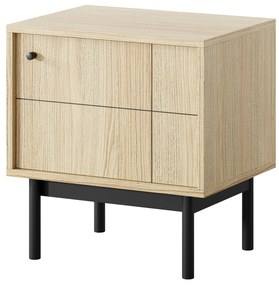 Nočný stolík Japandi 54 cm dub linea
