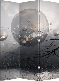 Paraván - Abstraktné gule (126x170 cm)