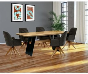 Autronic BONTEC Jedálenský stôl 200x100cm, masív, dub, DS-M200 DUB Farba: Prírodné