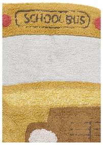 Okrovožltý prateľný/ručne tkaný bavlnený detský koberec 90x130 cm School Bus – Lorena Canals