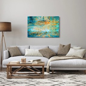 Obraz modrej abstrakcie (90x60 cm)