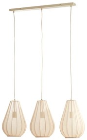 Béžové závesné svietidlo so skleneným tienidlom Itela – Light &amp; Living