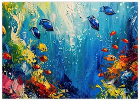 Obraz - Maľba podmorského sveta (70x50 cm)
