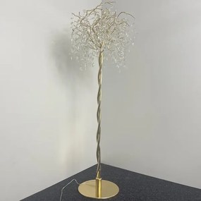 Krištáľová stojacia lampa 5xG9/40W/230V zlatá
