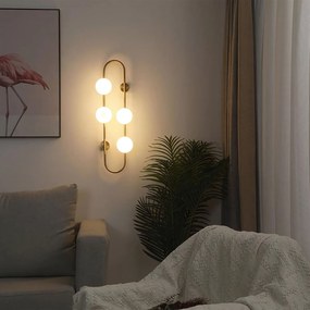 Toolight Toolight, nástenné svietidlo 4xG9 APP1139-1W, zlatá lesklá, OSW-14009