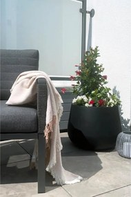 Kvetináč GIRAR, sklolaminát, výška 37 cm, antracit