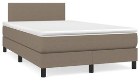 Boxspring posteľ s matracom sivohnedá 120x190 cm látka 3269713