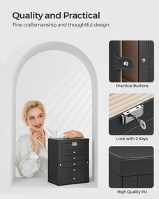 Šperkovnica 6 poschodová SONGMICS JBC152B01