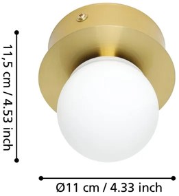 Eglo 900658 - LED Kúpeľňové stropné svietidlo MOSIANO LED/3,3W/230V IP44 zlatá