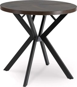 Rozkladací stôl DORIAN 80-160 cm orech/čierna