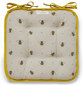 Béžovo-žltý bavlnený sedák Cooksmart ® Bumble Bees