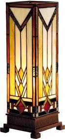 Stolná lampa Tiffany - 12.5*35 cm 1x E14 / Max 40W