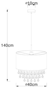 Globo 15187H3 - Luster AMY 1xE27/60W