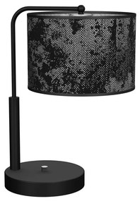 Stolná lampa SATINO 1xE27/60W/230V čierna/šedá